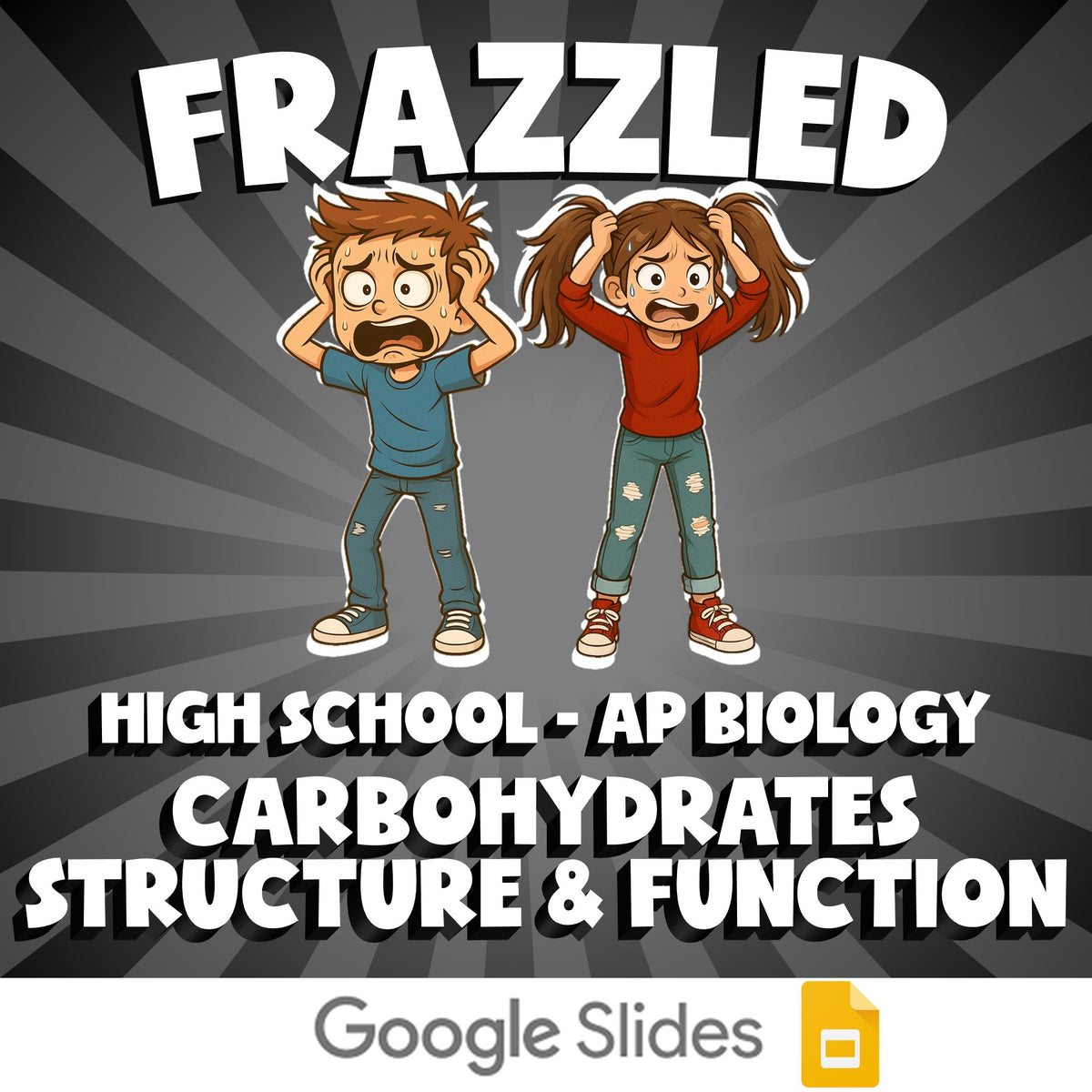 Carbohydrates Structure & Function FRAZZLED Science Game - No Prep AP Biology