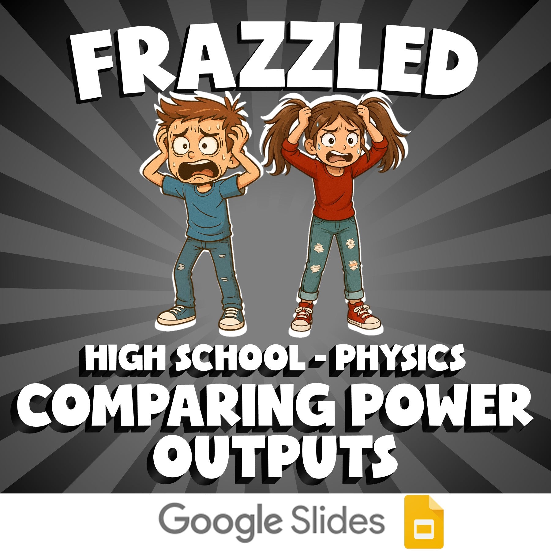 Comparing Power Outputs FRAZZLED Science Game - No Prep Physics Review Activity