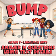 Answer W Questions Using Text Details BUMP ELA Game - No Prep Grade 3 Review