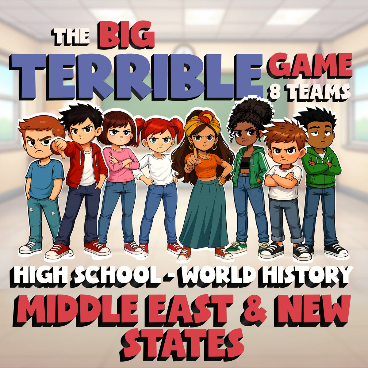 Middle East & New States BIG TERRIBLE GAME - No Prep World History Review