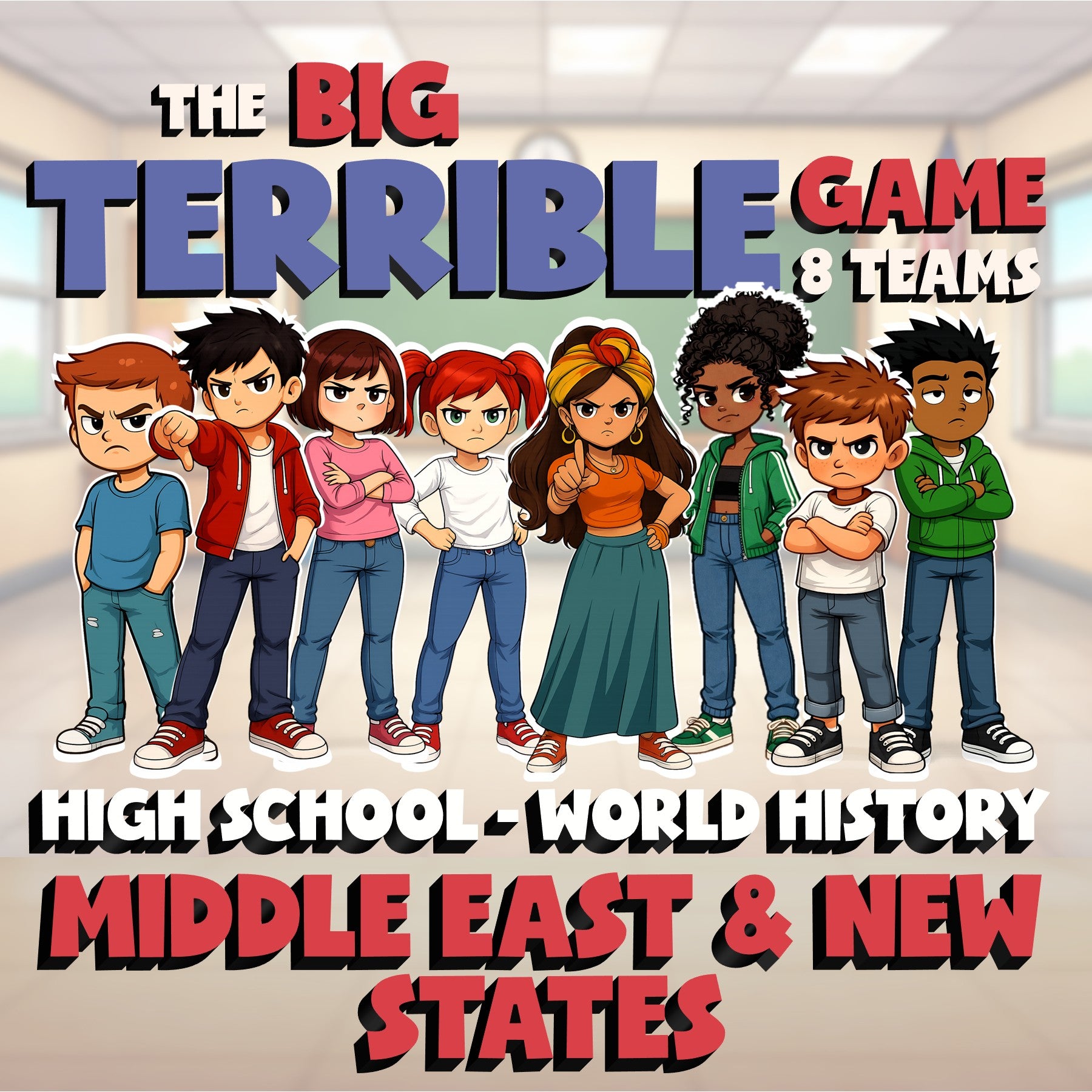 Middle East & New States BIG TERRIBLE GAME - No Prep World History Review