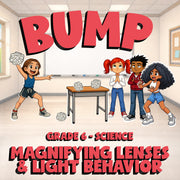 Magnifying Lenses & Light Behavior BUMP Science Game - No Prep Grade 6 Review