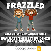 Evaluate the Best Evidence for a Specific Claim FRAZZLED ELA Game - Grade 10