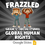 Global Human Rights FRAZZLED Socials Game - No Prep Grade 5 Review Activity
