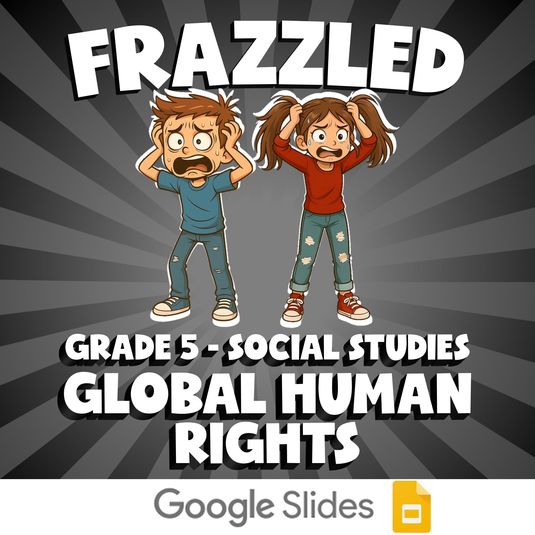 Global Human Rights FRAZZLED Socials Game - No Prep Grade 5 Review Activity