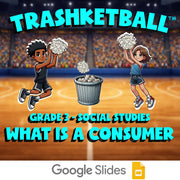 What Is a Consumer TRASHKETBALL Socials Game - No Prep Grade 3 Review Activity