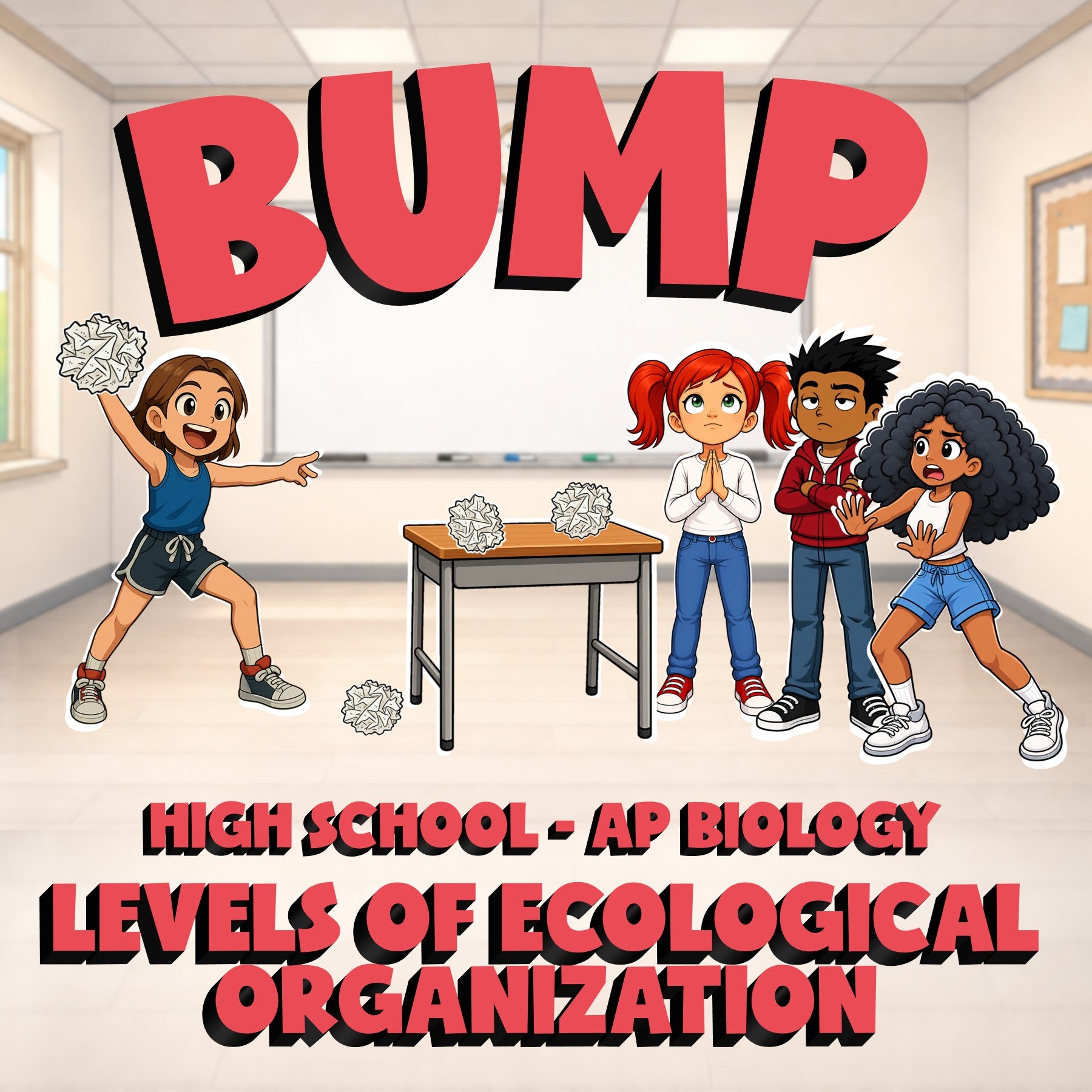 Levels of Ecological Organization BUMP Science Game - No Prep AP Biology Review