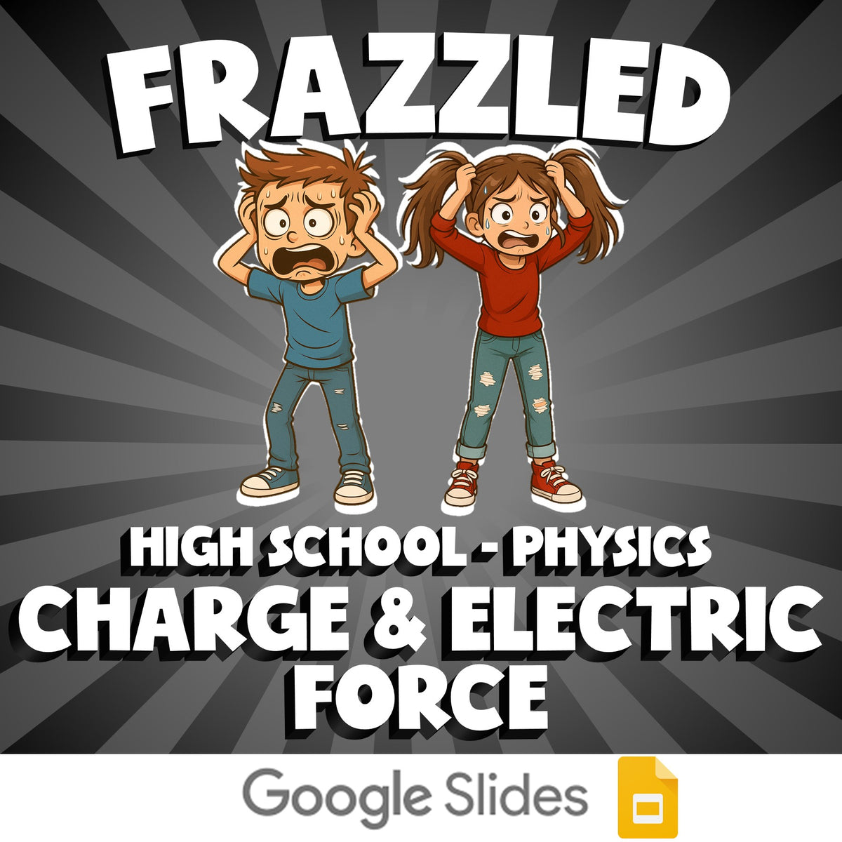 Charge & Electric Force FRAZZLED Science Game - No Prep Physics Review Activity