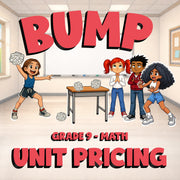 Unit Pricing BUMP Math Game - No Prep Grade 9 Review Activity