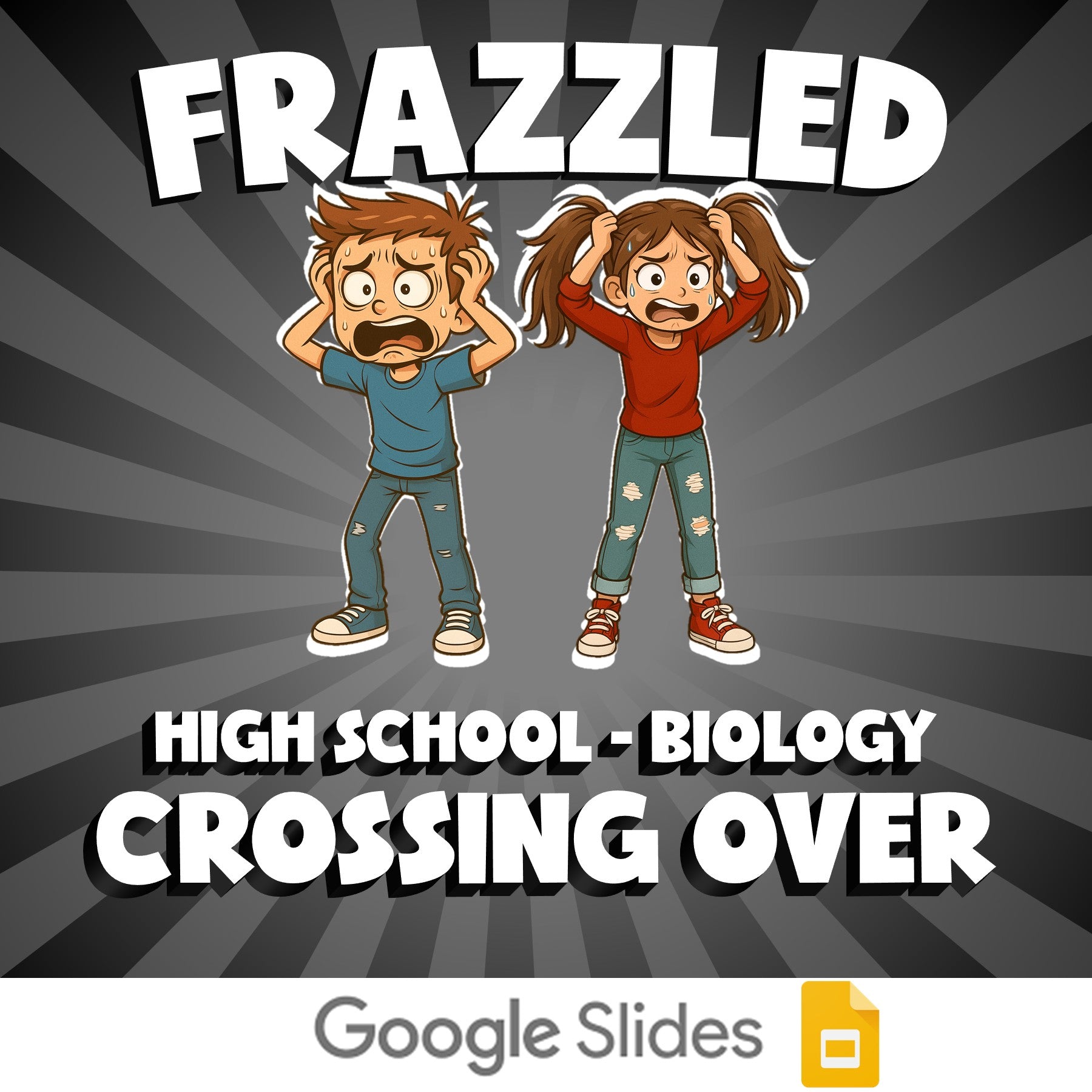 Crossing Over FRAZZLED Science Game - No Prep Biology Review Activity