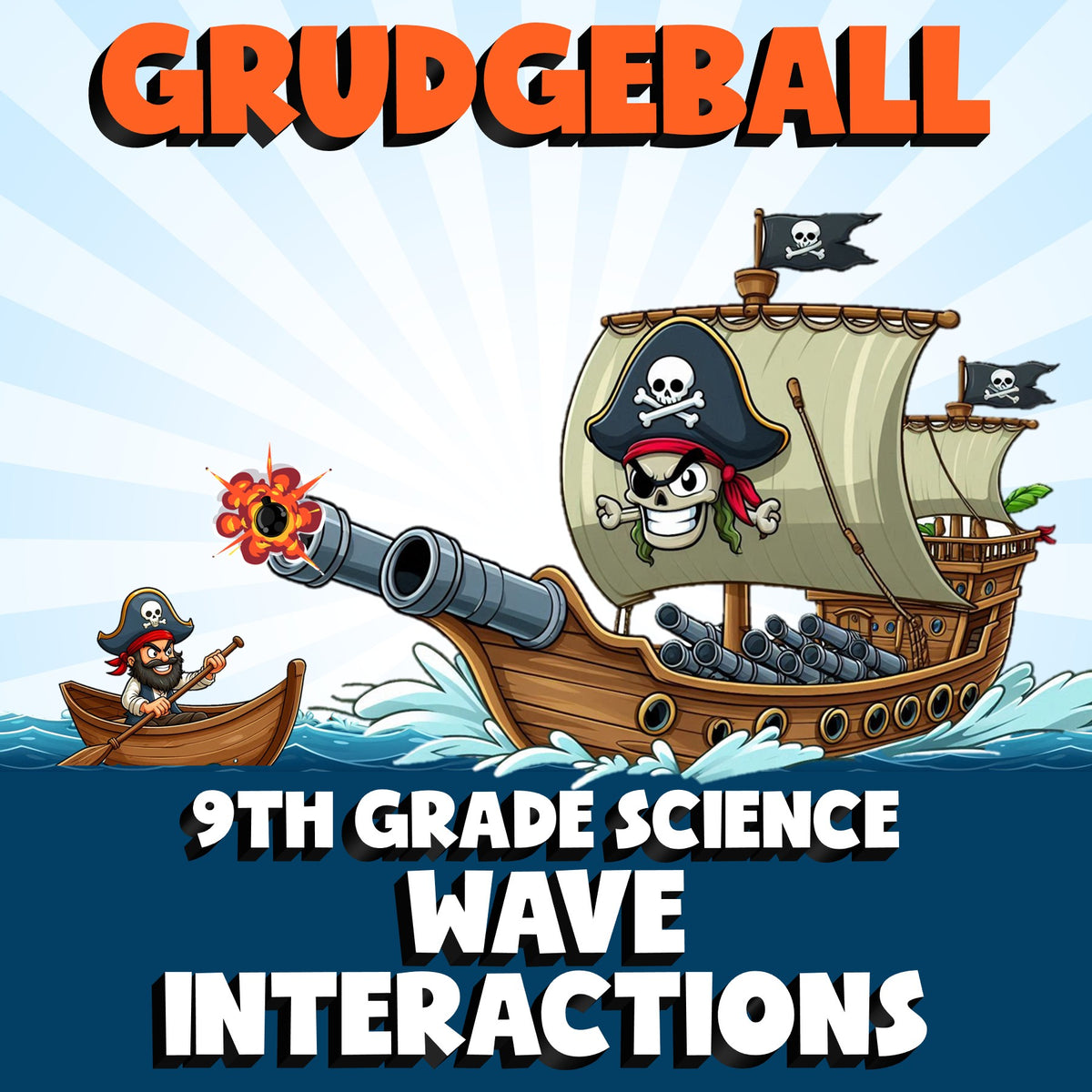 Wave Interactions GRUDGEBALL Science Game - No Prep Grade 9 Review Activity