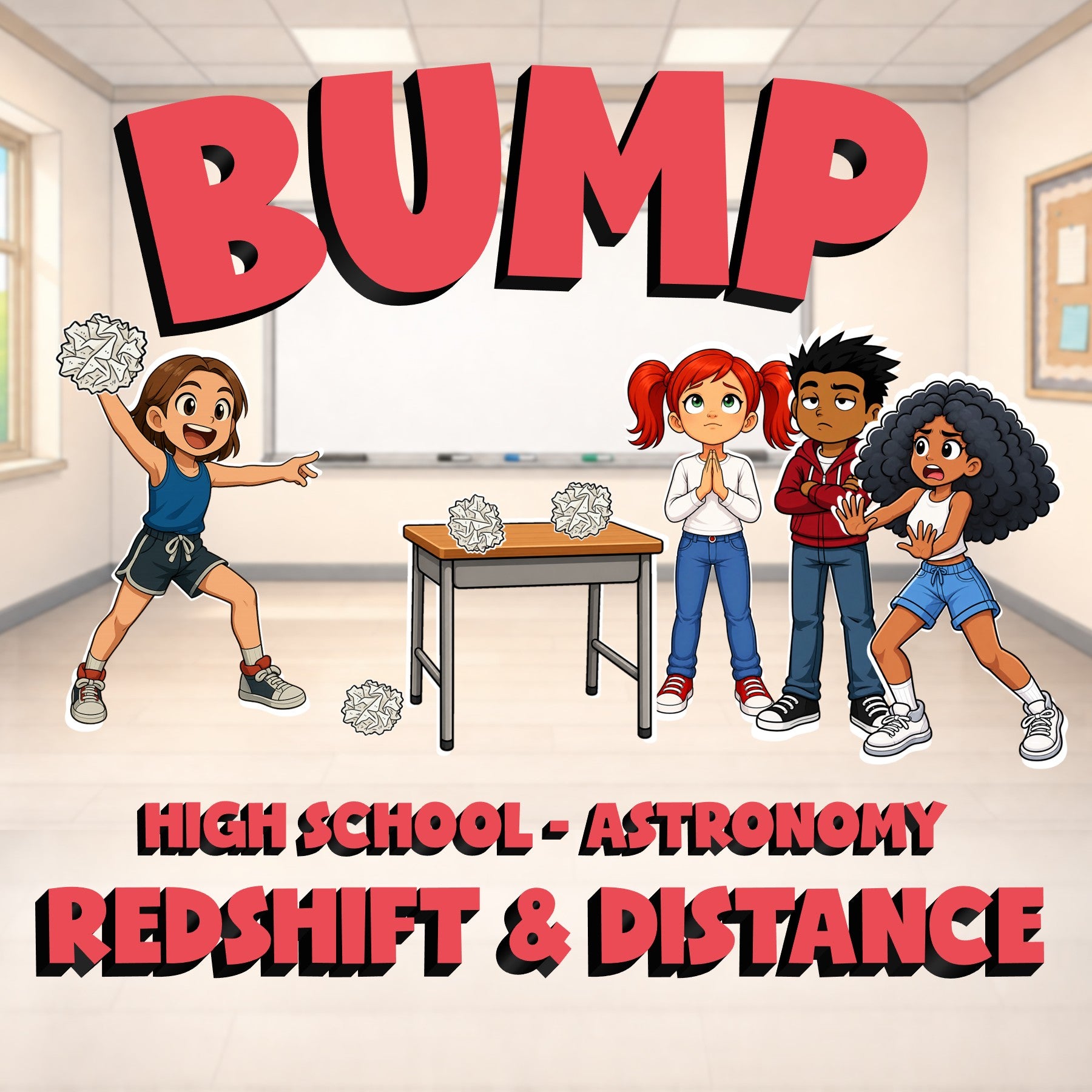 Redshift & Distance BUMP Science Game - No Prep Astronomy Review Activity
