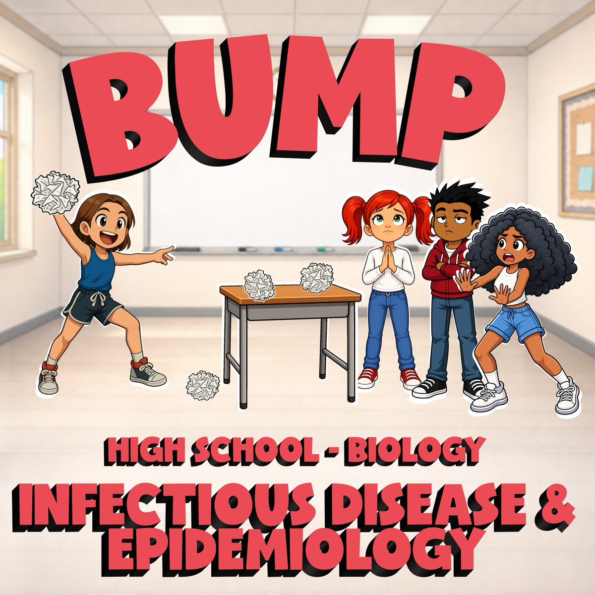 Infectious Disease & Epidemiology BUMP Science Game - No Prep Biology Review