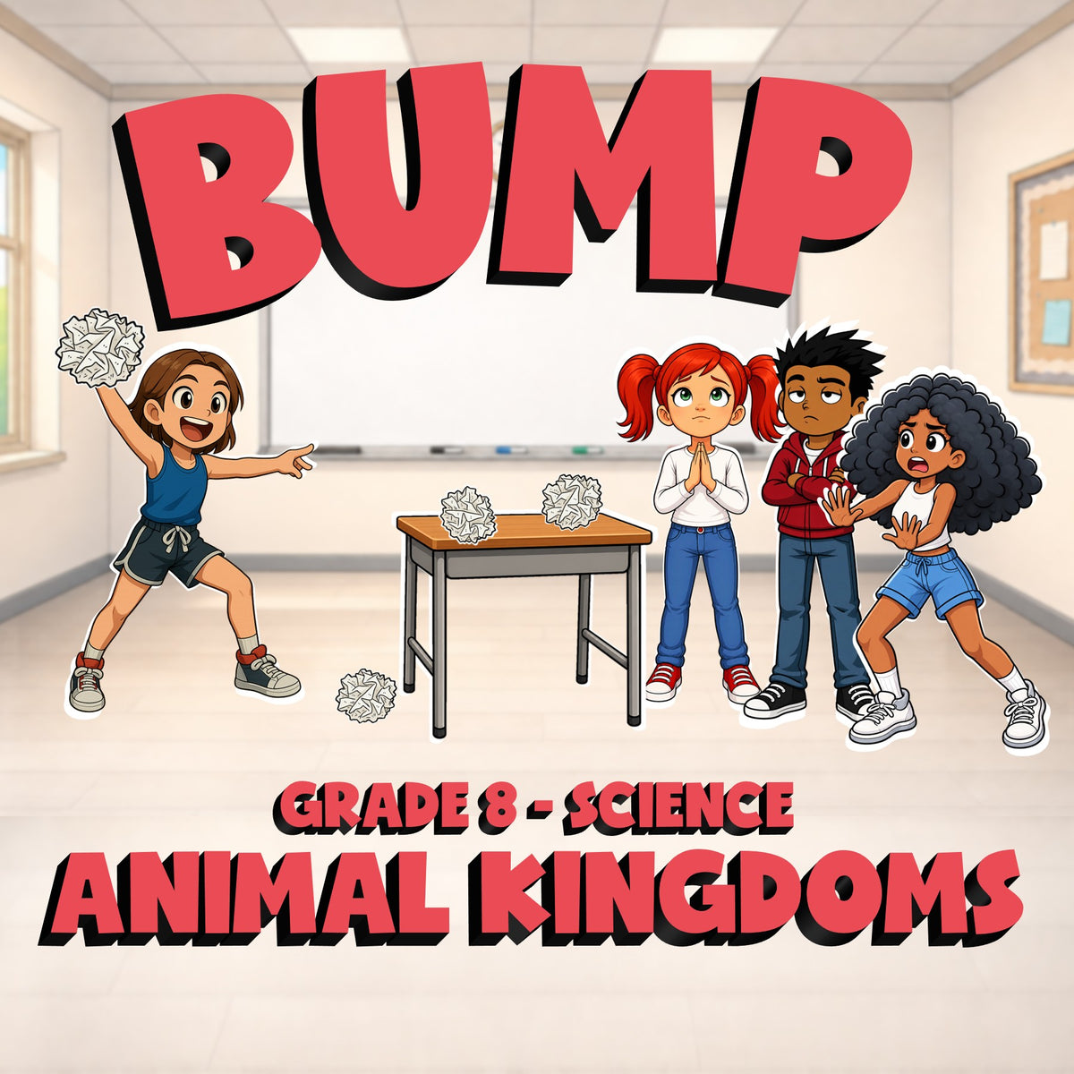 Animal Kingdoms BUMP Science Game - No Prep Grade 8 Review Activity