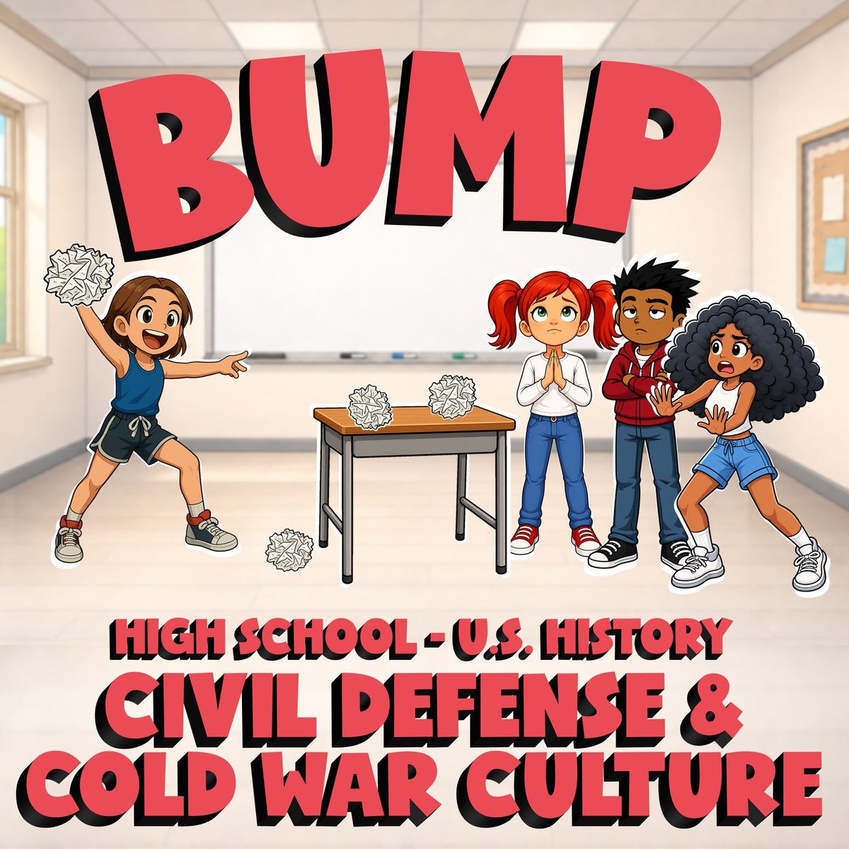 Civil Defense & Cold War Culture BUMP U.S. History Game - No Prep Review