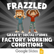 Factory Working Conditions FRAZZLED Socials Game - No Prep Grade 8 Review