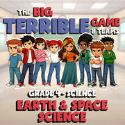 Earth & Space Science BIG TERRIBLE GAME - No Prep Grade 4 Science Review