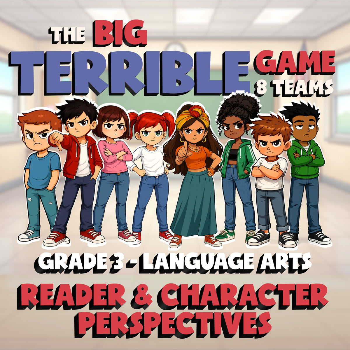 Reader & Character Perspectives BIG TERRIBLE GAME - No Prep Grade 3 ELA Review