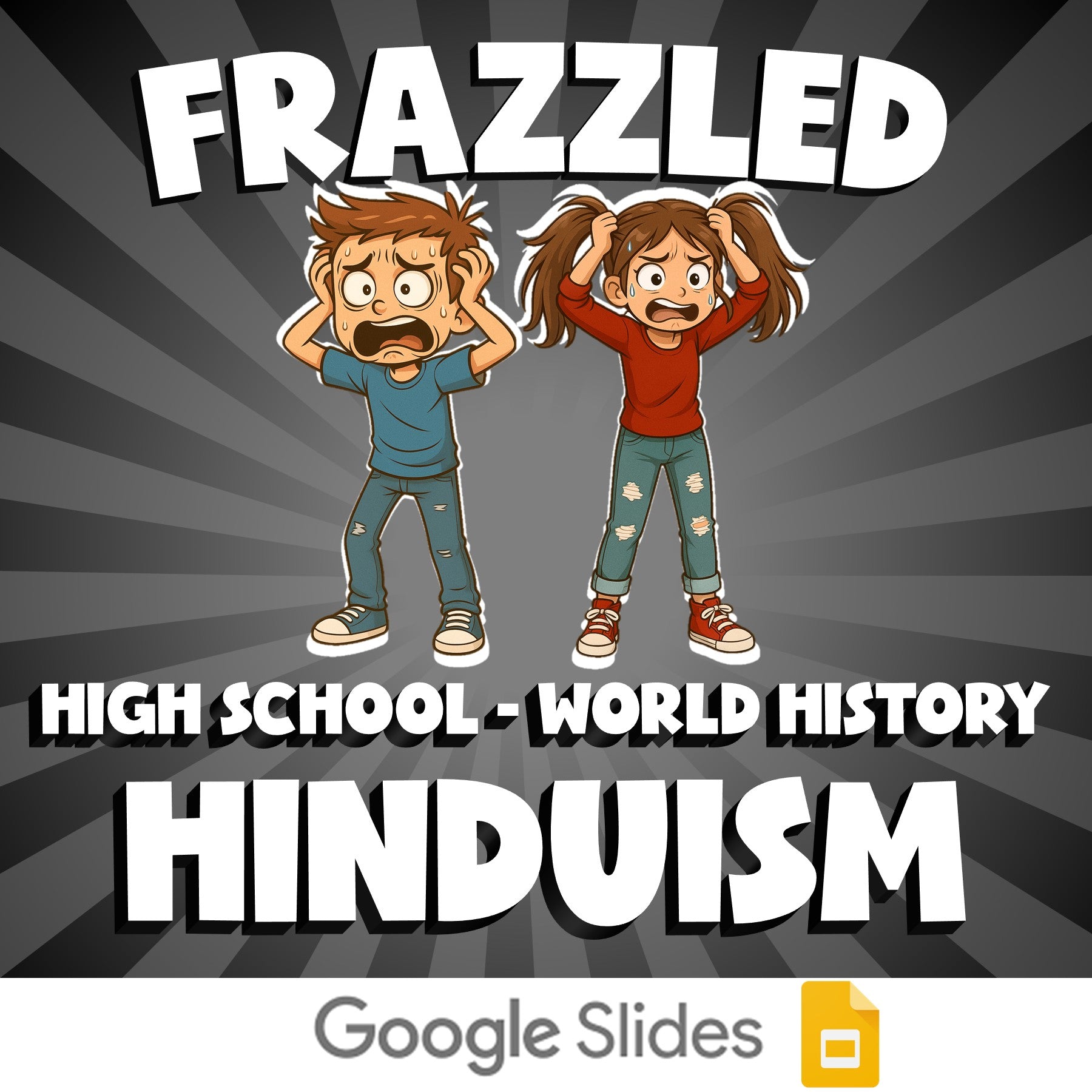 Hinduism FRAZZLED Game - No Prep World History Review Activity