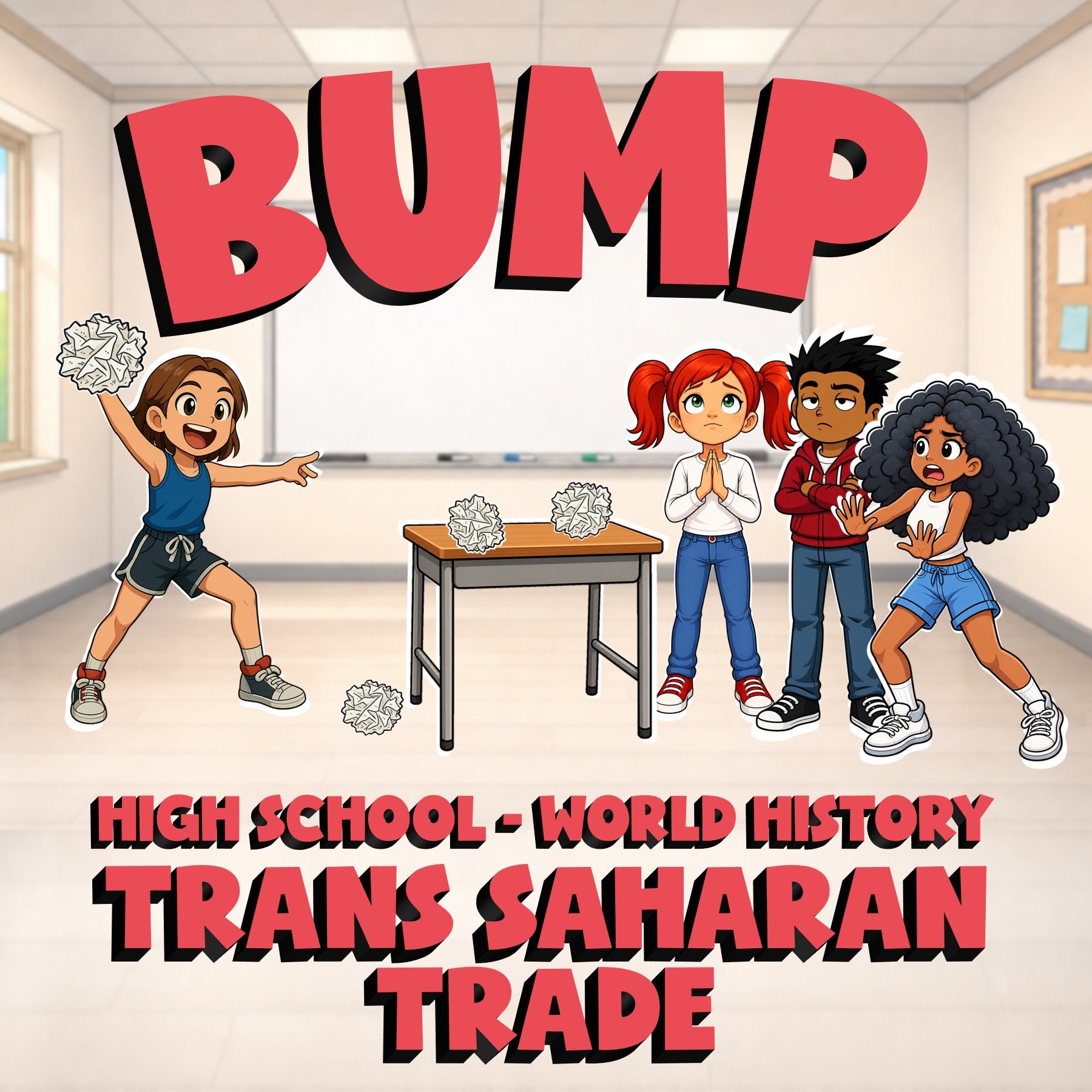 Trans Saharan Trade BUMP Game - No Prep World History Review Activity