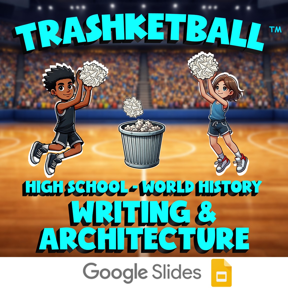 Writing & Architecture TRASHKETBALL Game - No Prep World History Review Activity