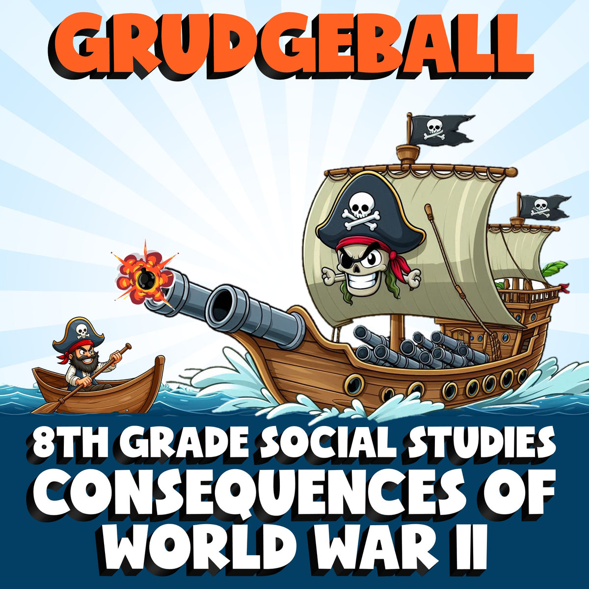 Consequences of World War II GRUDGEBALL Socials Game - No Prep Grade 8 Review