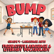 Figurative Language & Literary Vocabulary BUMP ELA Game - No Prep Grade 4 Review
