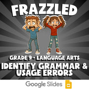 Identify Grammar & Usage Errors FRAZZLED ELA Game - No Prep Grade 9 Review
