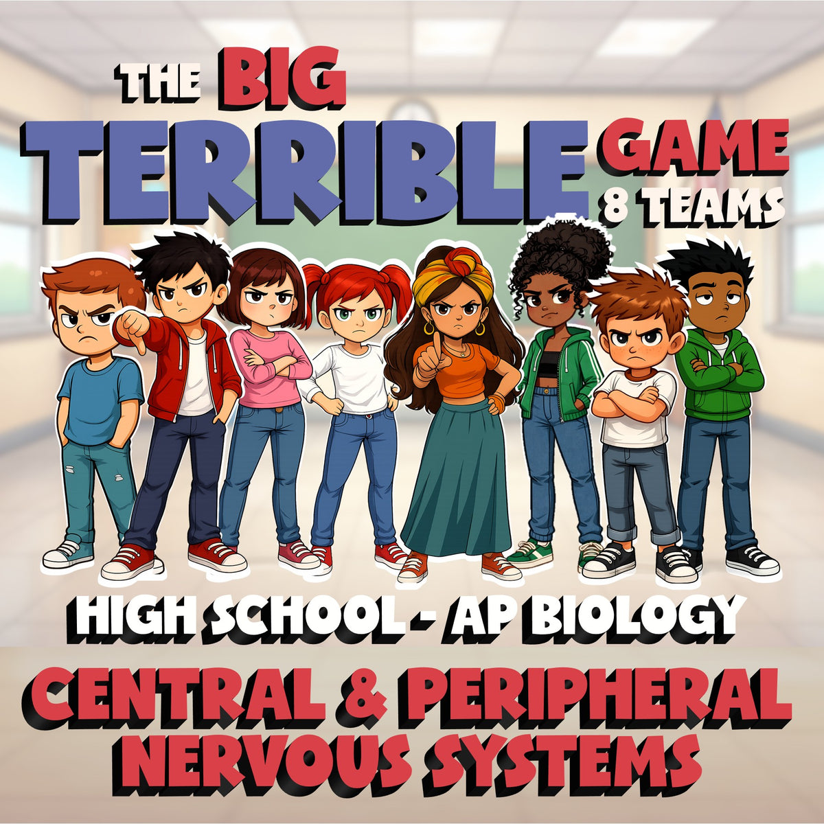 Central & Peripheral Nervous Systems BIG TERRIBLE GAME - AP Biology Review