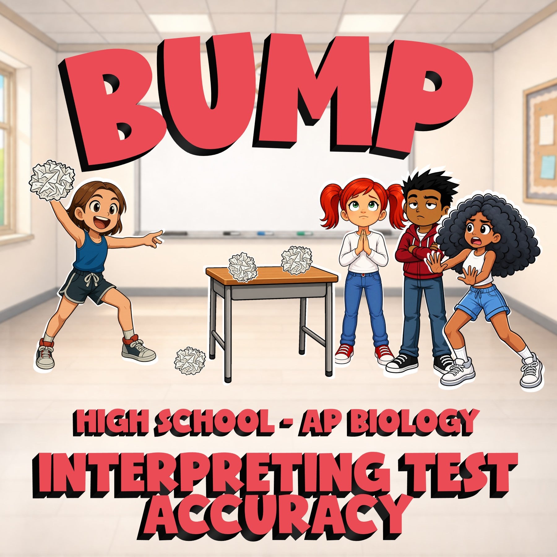 Interpreting Test Accuracy BUMP Science Game - No Prep AP Biology Review