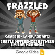 Subtle Differences Between Similar Meanings FRAZZLED ELA Game - No Prep Grade 10