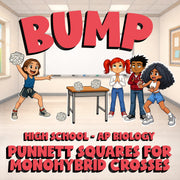 Punnett Squares for Monohybrid Crosses BUMP Science Game - No Prep AP Biology