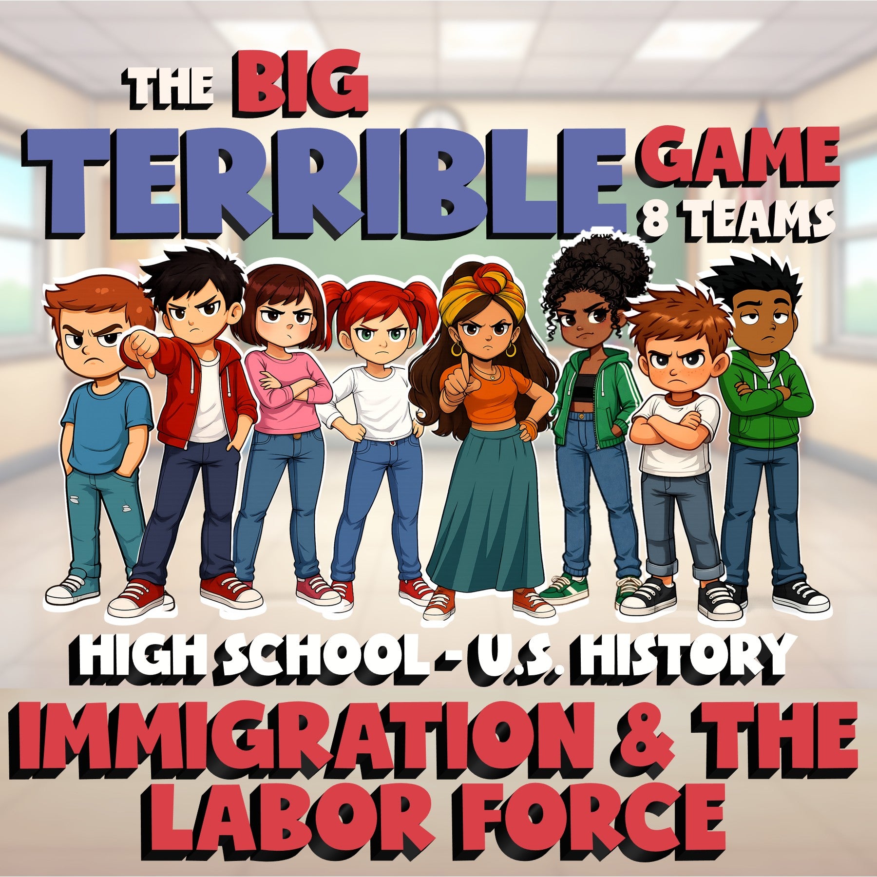 Immigration & the Labor Force BIG TERRIBLE GAME - No Prep U.S. History Review