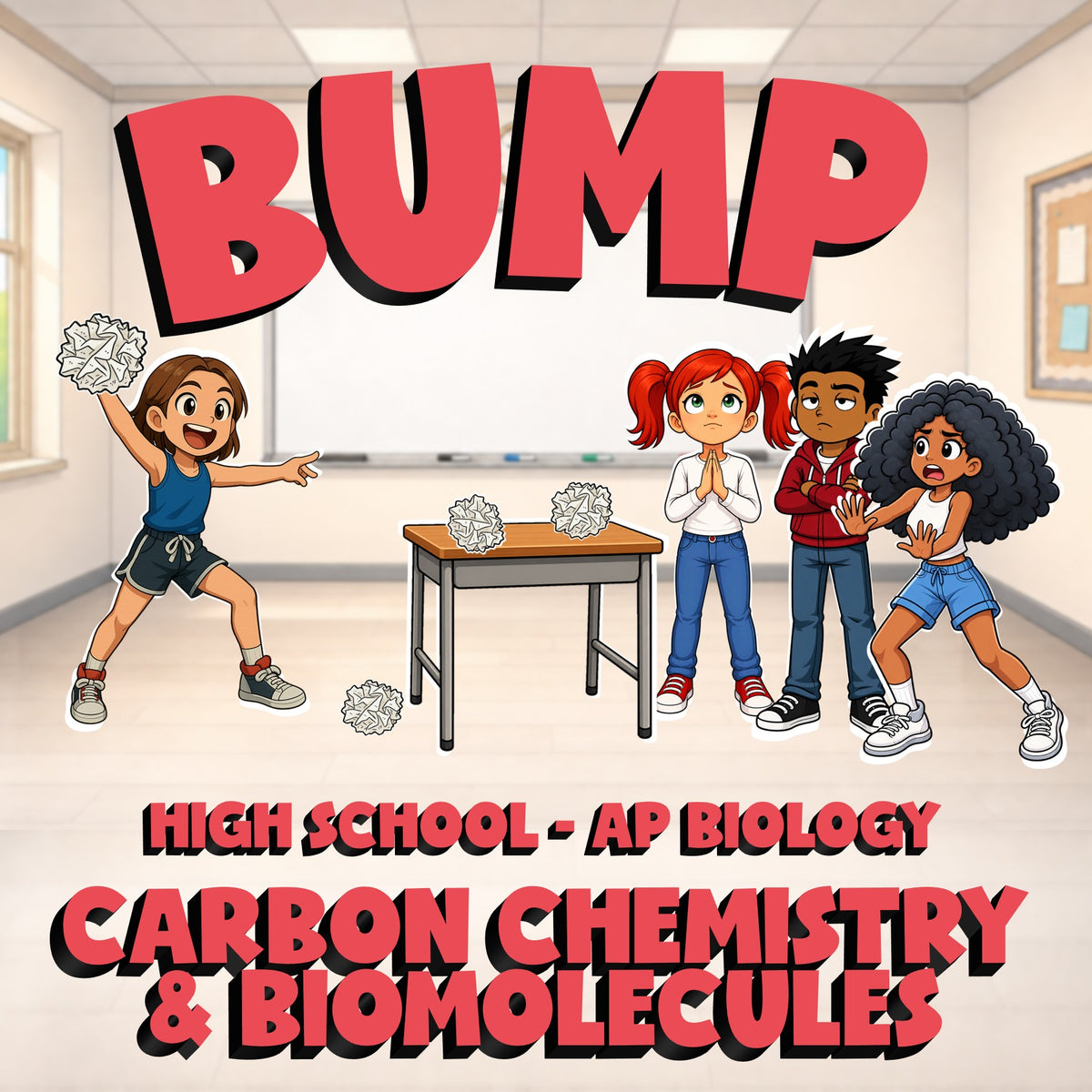 Carbon Chemistry & Biomolecules BUMP Science Game - No Prep AP Biology Review