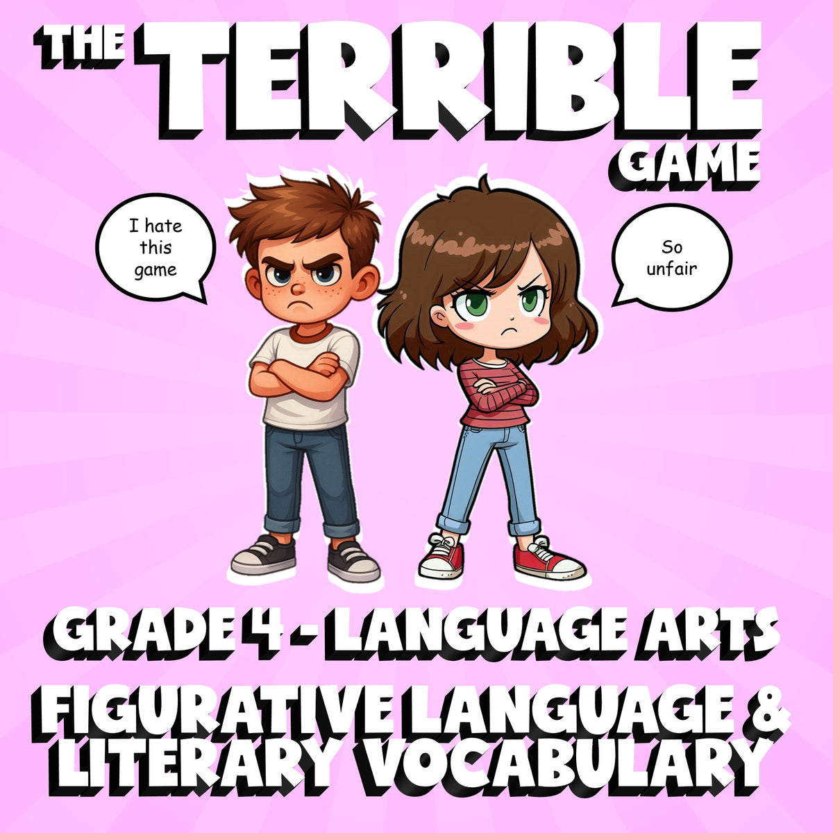 Figurative Language & Literary Vocabulary THE TERRIBLE GAME - Grade 4 ELA Review