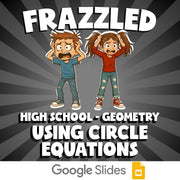 Using Circle Equations FRAZZLED Math Game - No Prep Geometry Review Activity