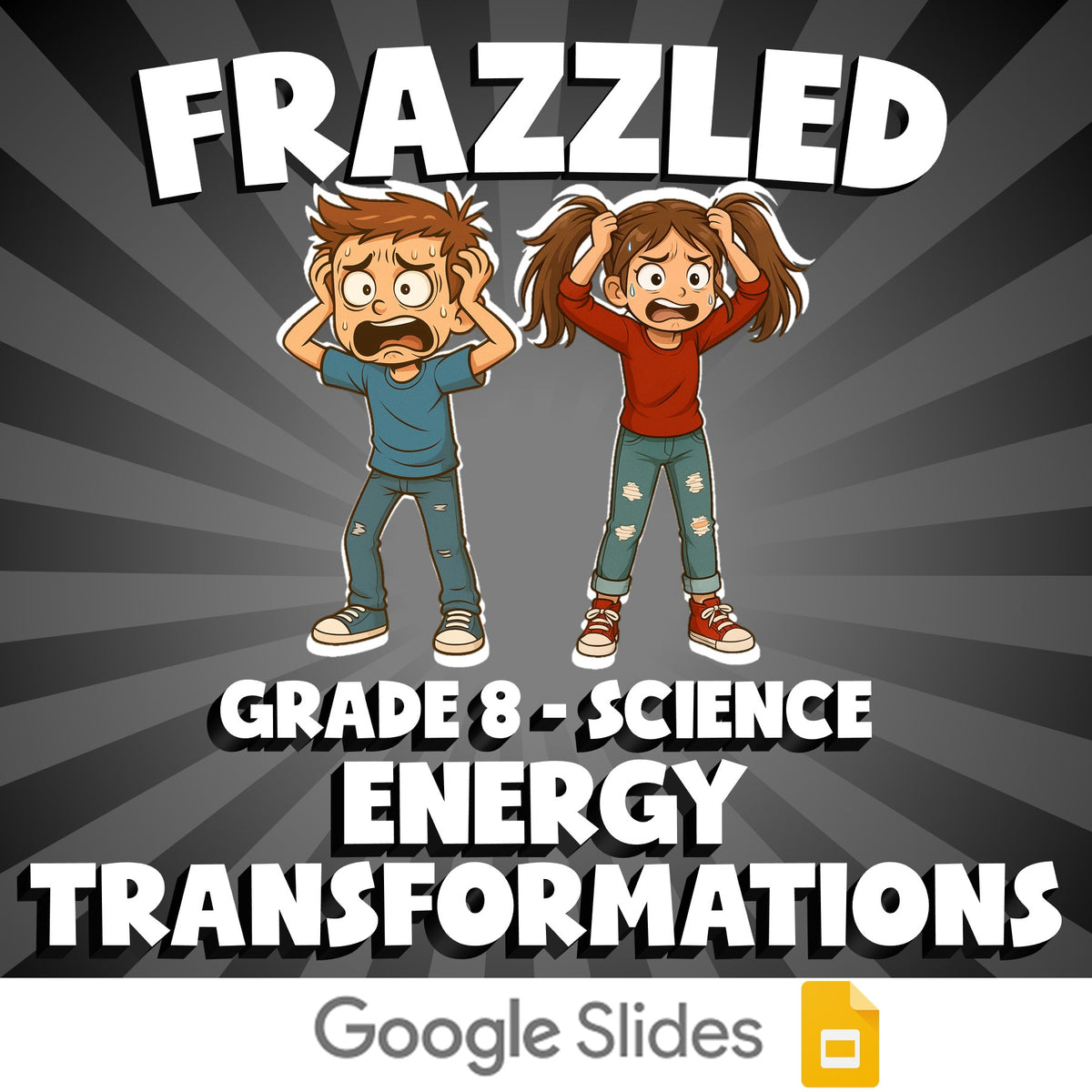 Energy Transformations FRAZZLED Science Game - No Prep Grade 8 Review Activity