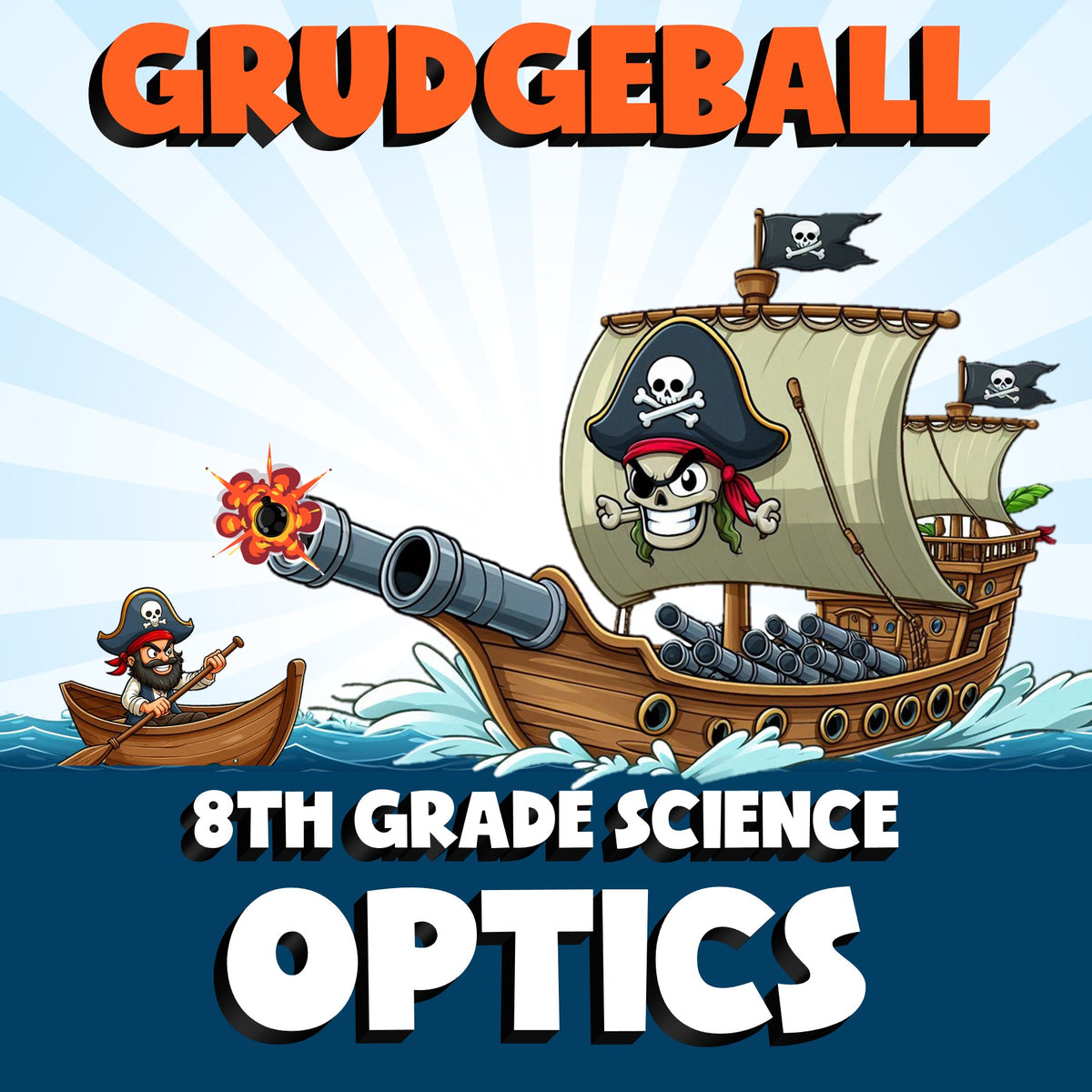 Optics GRUDGEBALL Science Game - No Prep Grade 8 Review Activity