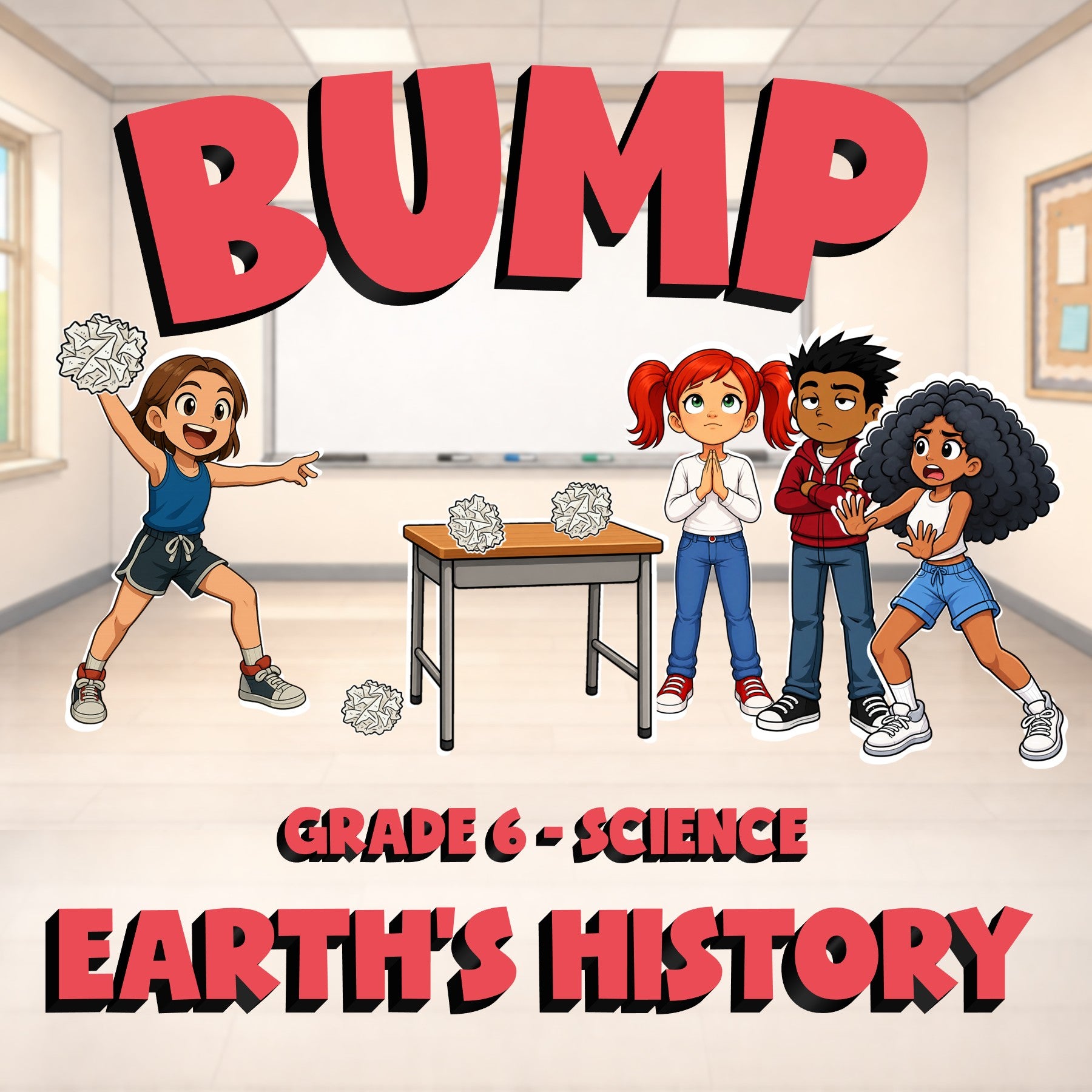 Earth’s History BUMP Science Game - No Prep Grade 6 Review Activity
