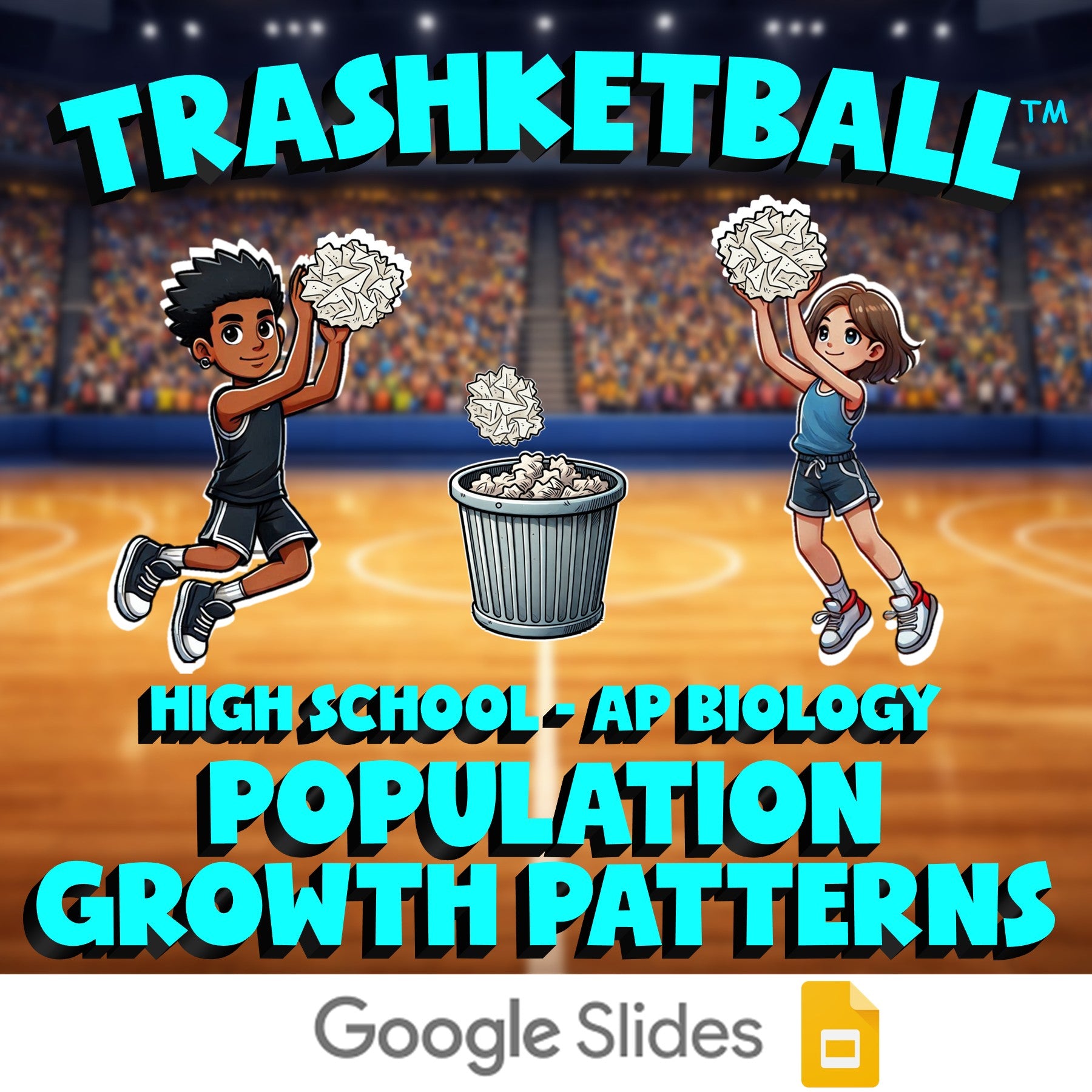 Population Growth Patterns TRASHKETBALL Science Game - No Prep AP Biology Review