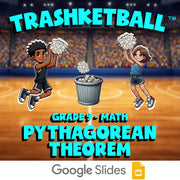 Pythagorean Theorem TRASHKETBALL Math Game - No Prep Grade 9 Review Activity