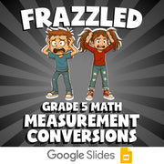 Measurement Conversions FRAZZLED Math Game - No Prep Grade 5 Review Activity