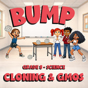 Cloning & GMOs BUMP Science Game - No Prep Grade 8 Review Activity