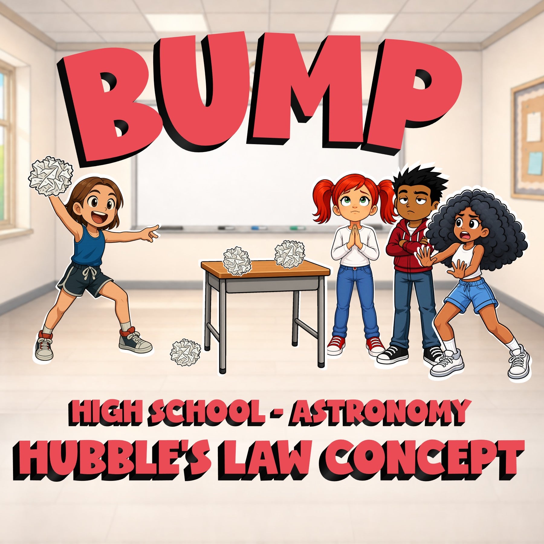 Hubble’s Law Concept BUMP Science Game - No Prep Astronomy Review Activity