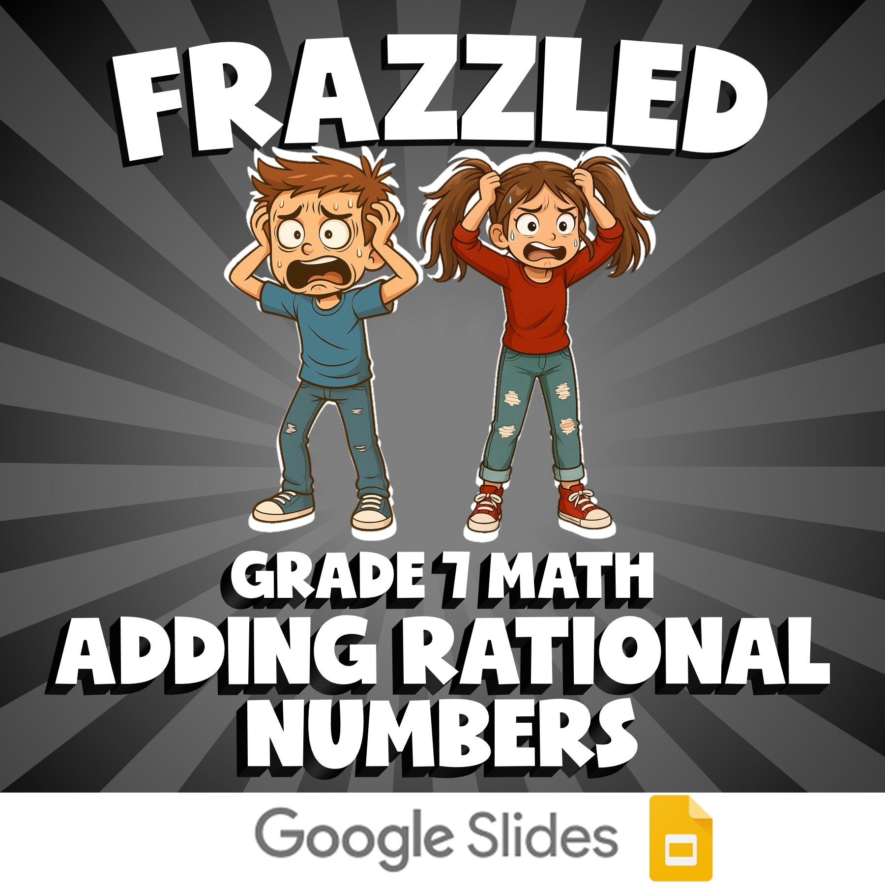 Adding Rational Numbers FRAZZLED Math Game - No Prep Grade 7 Review Activity