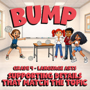 Supporting Details That Match the Topic BUMP ELA Game - No Prep Grade 4 Review