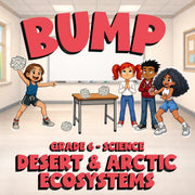 Desert & Arctic Ecosystems BUMP Science Game - No Prep Grade 6 Review Activity