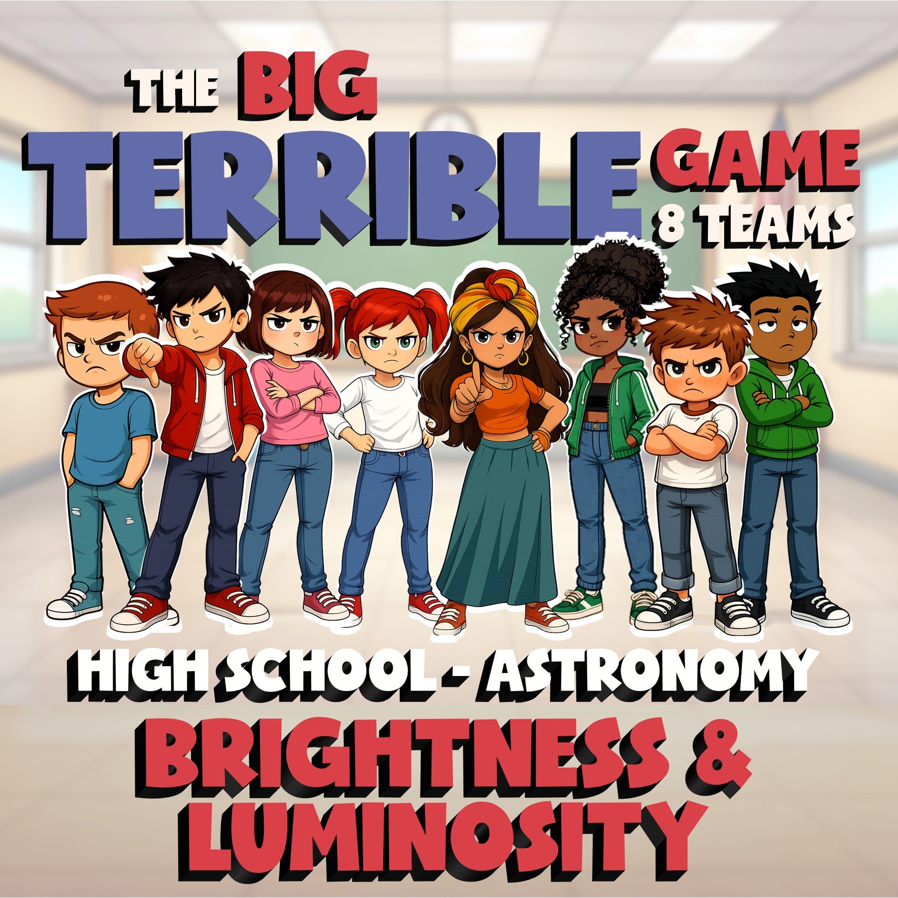 Brightness & Luminosity BIG TERRIBLE GAME - No Prep Astronomy Science Review
