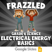 Electrical Energy Basics FRAZZLED Science Game - No Prep Grade 6 Review Activity