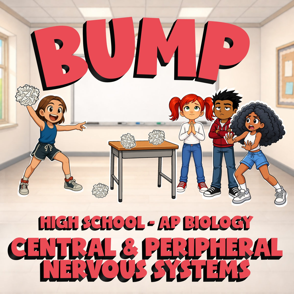 Central & Peripheral Nervous Systems BUMP Science Game - No Prep AP Biology